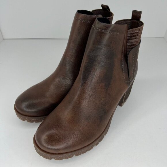 Korks Womens KR0009506 Brown Ease Elsie Bootie Pull On Size 9.5M Ankle Boots - Picture 1 of 10
